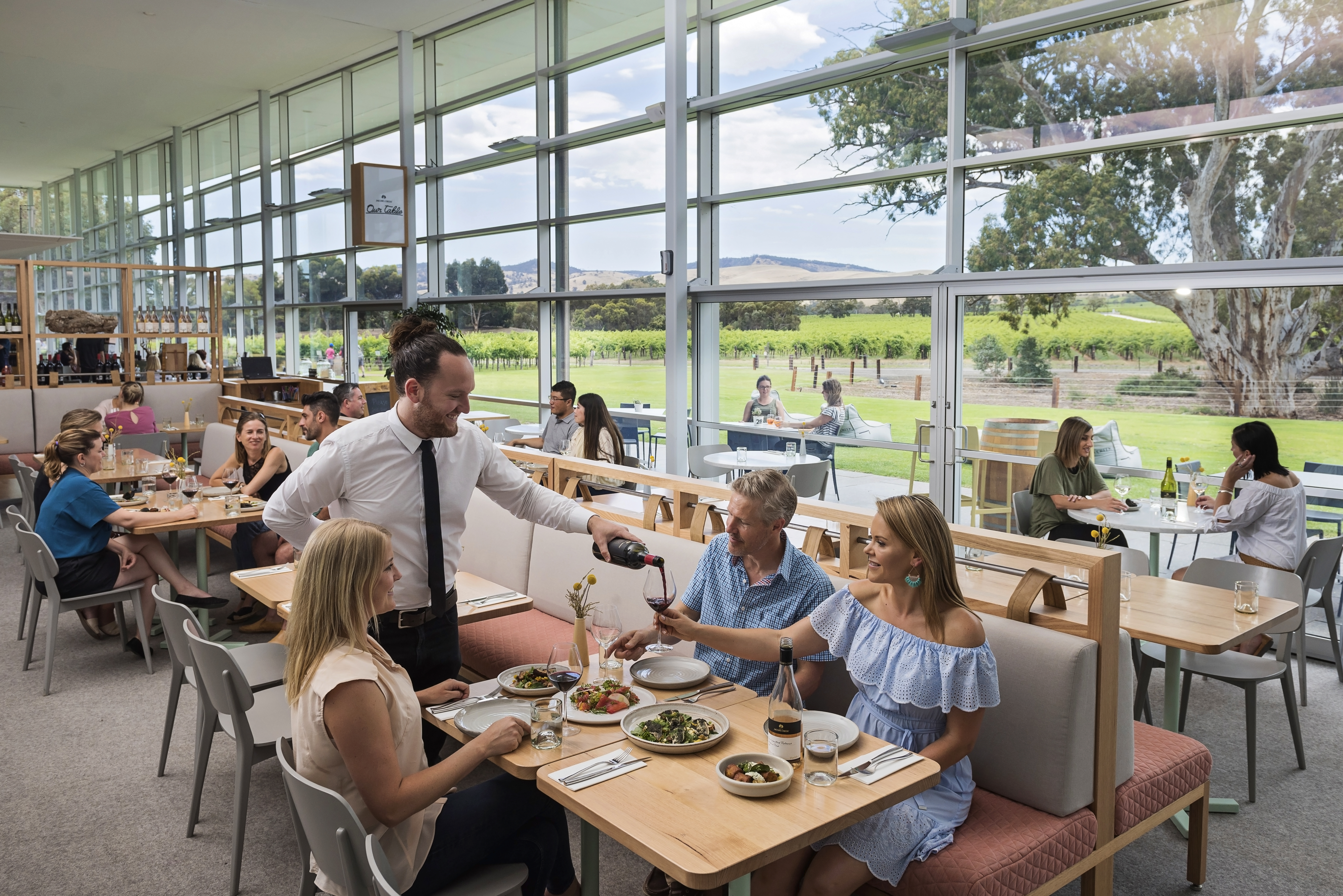 Onsite restaurant at cellar door